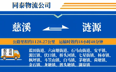 慈溪到涟源物流公司
