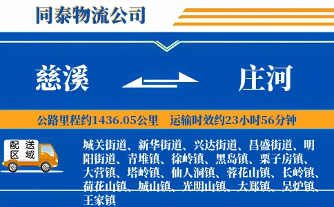 慈溪到庄河物流公司