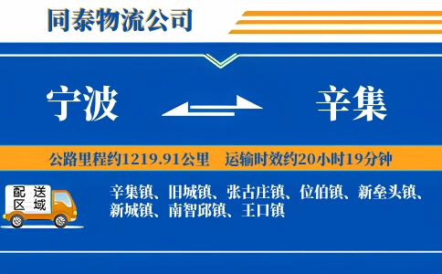 宁波到辛集物流公司