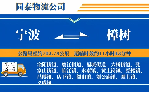 宁波到樟树物流公司