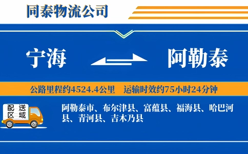 宁海到阿勒泰物流公司