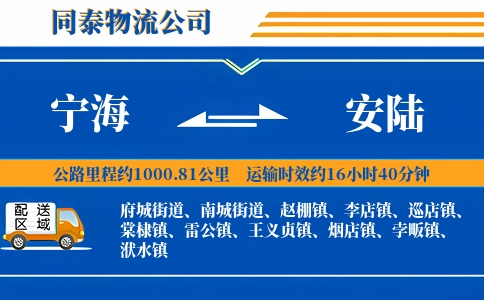 宁海到安陆物流公司