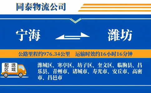 宁海到潍坊物流公司