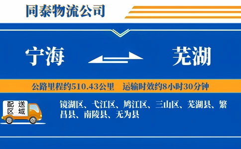 宁海到芜湖物流公司