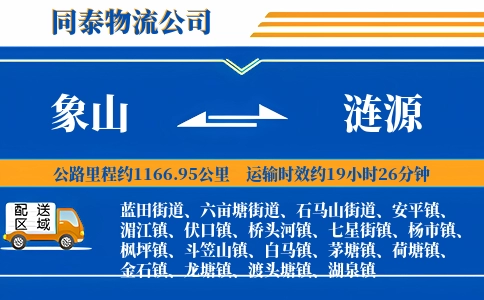 象山到涟源物流公司