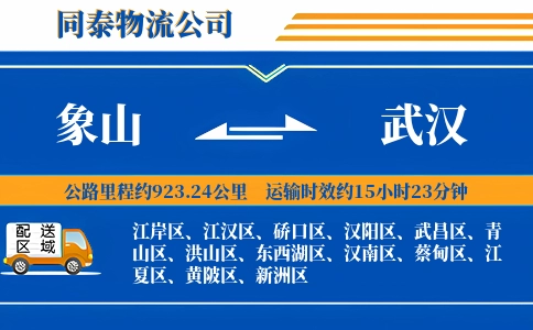 象山到武汉物流公司